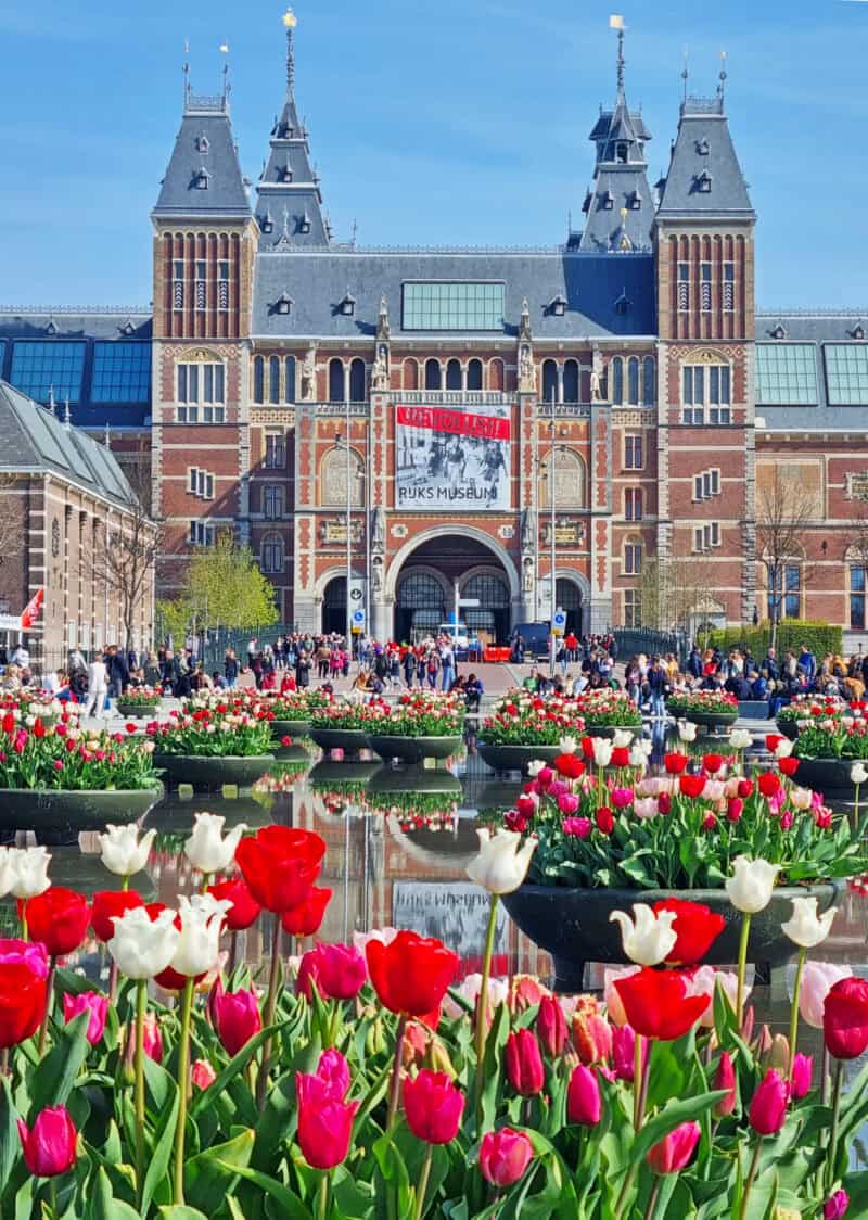 Rijksmuseum on Museumplein, Amsterdam, Netherlands
