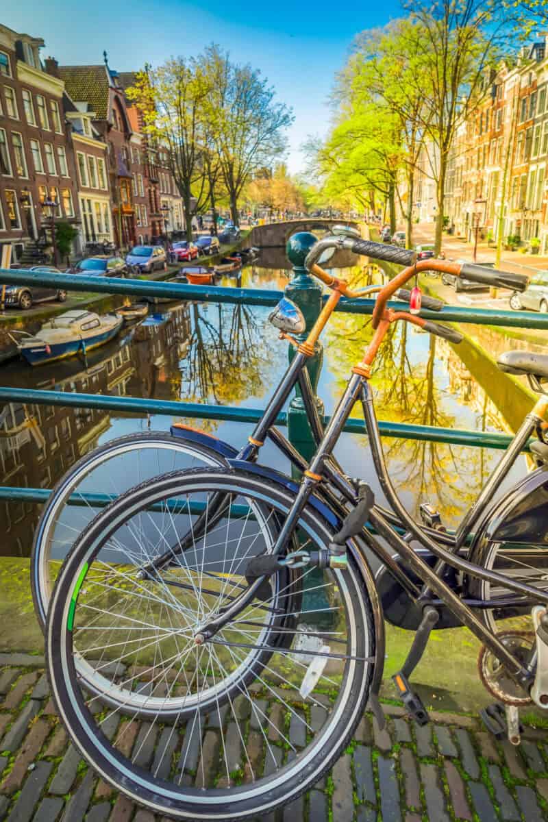 One of canals in Amsterdam