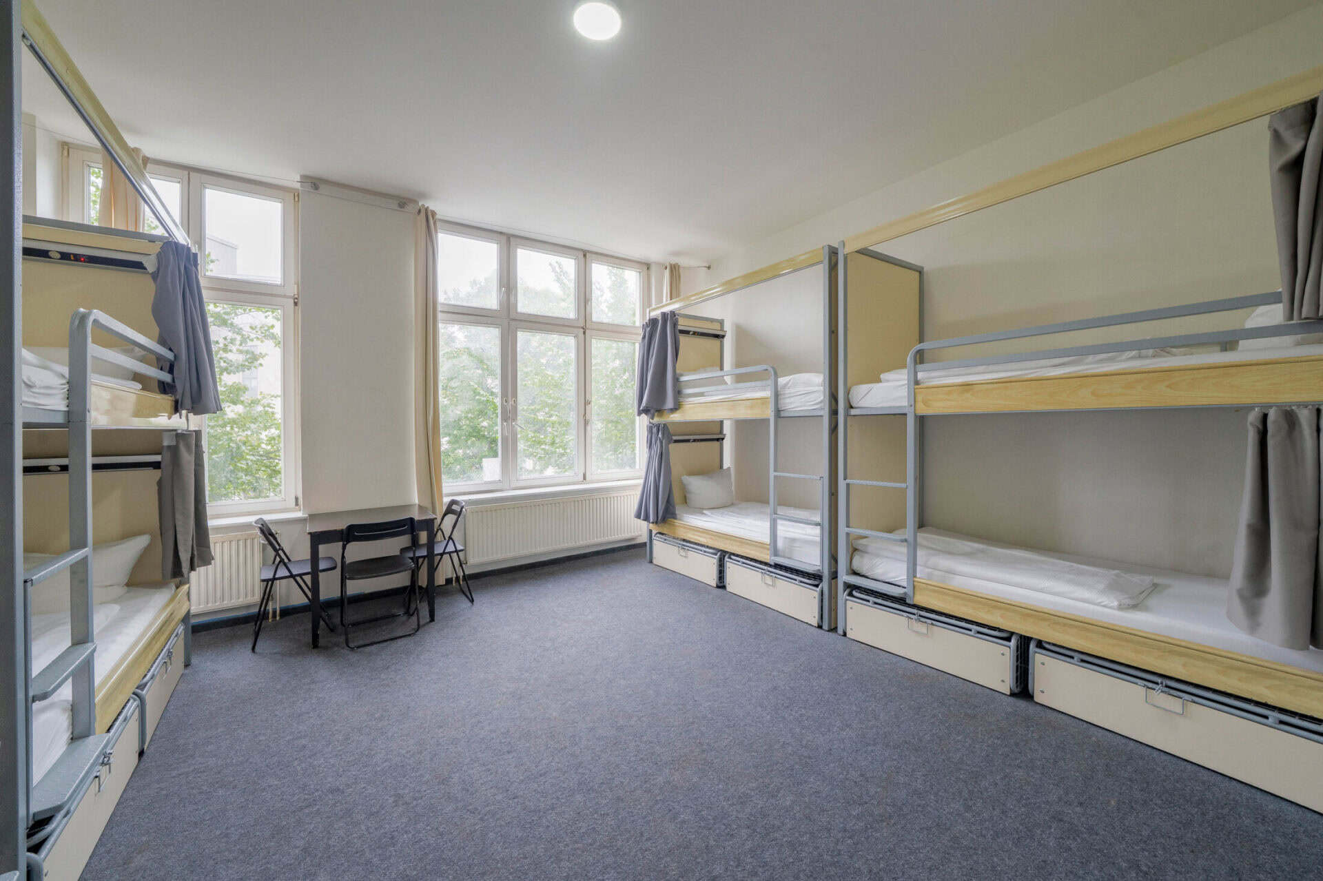 Dormitory room at St Christopher’s Hostel Berlin.