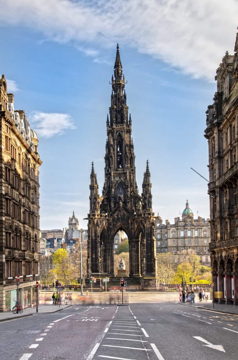 The Scott Monument in Edinburgh, Scotland