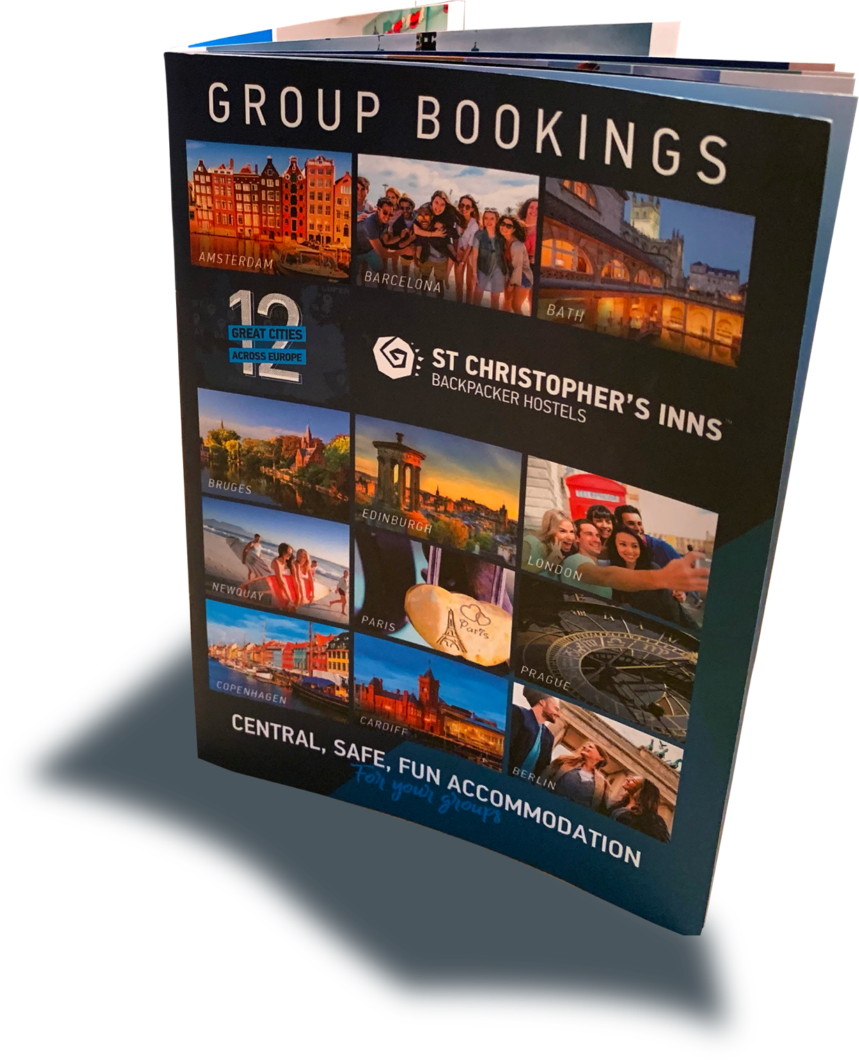 A picture of our group reservations brochure