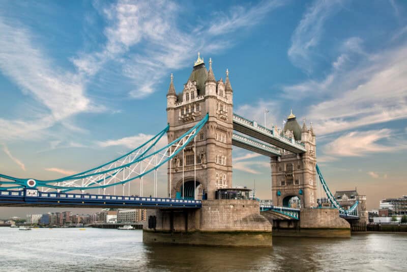 Tower Bridge in London UK