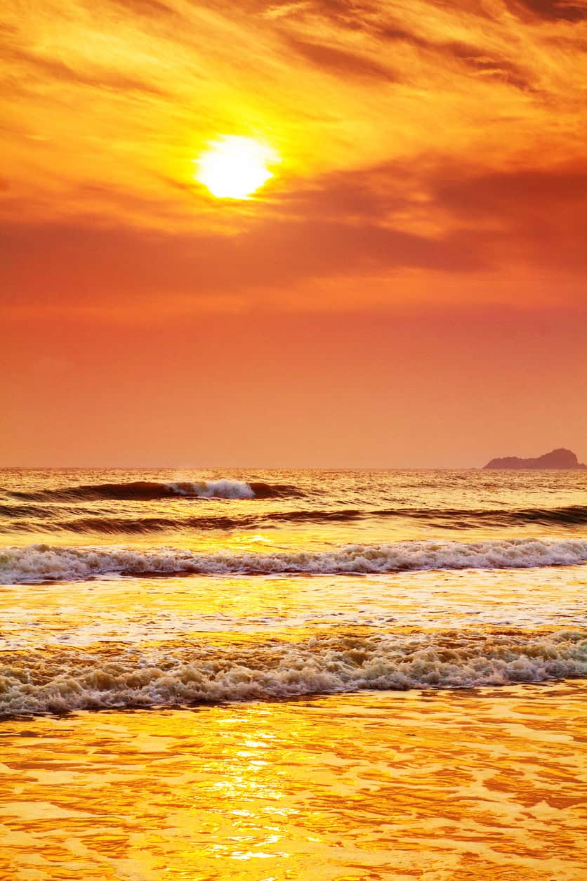 sunset / sunrise and beach