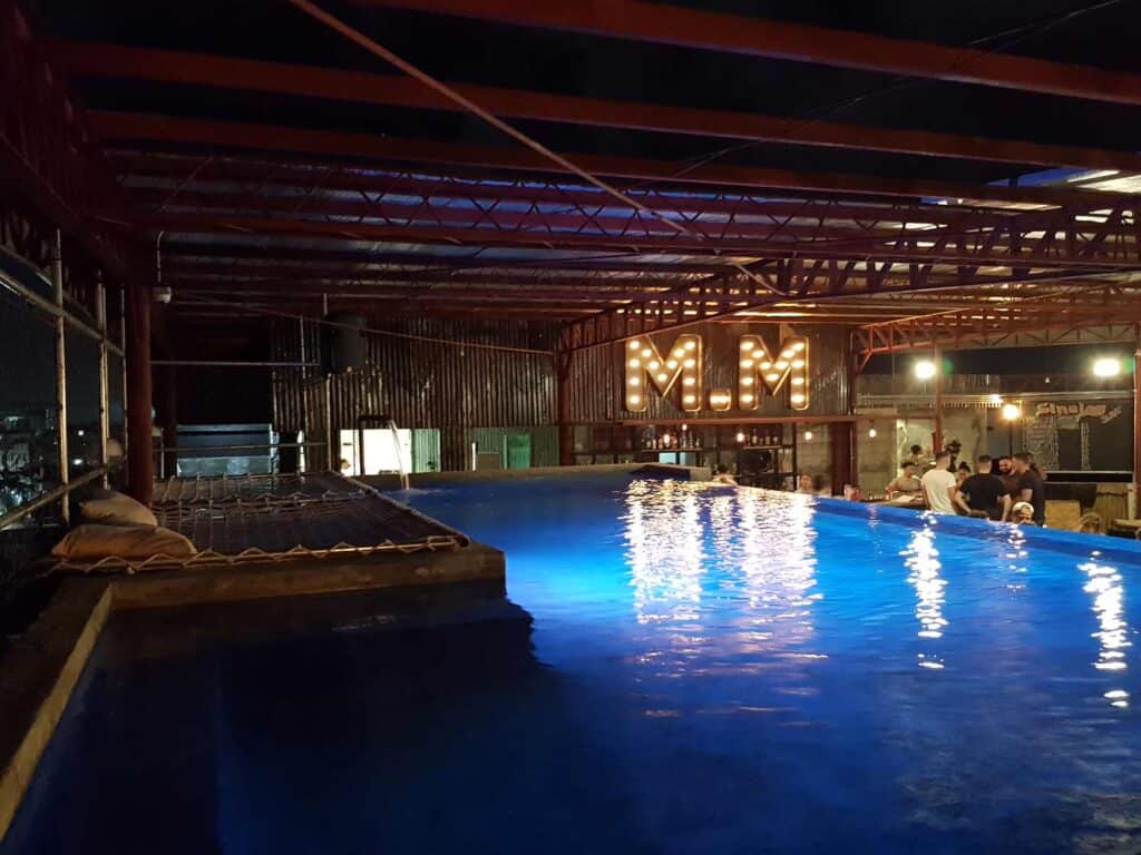 Indoor swimming pool at St Christopher’s Berlin - Mitte hostel.
