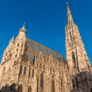 Cathedral of St Christopher's with Gothic architecture and tall spire.